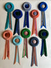 Small Forest Green and Cobalt Blue Rosette