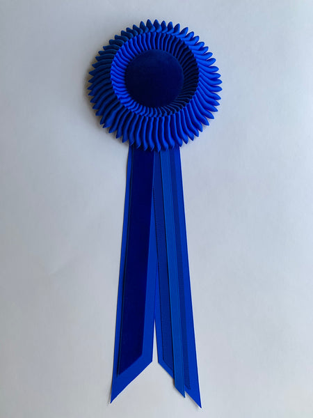 Small Bright Blue Rosette