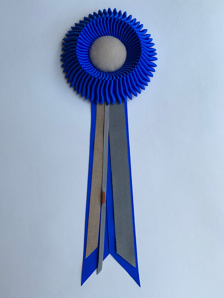 Small Bright Blue Rosette