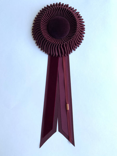 Small Burgundy Rosette