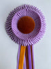 Small Lavender and Caramel Rosette