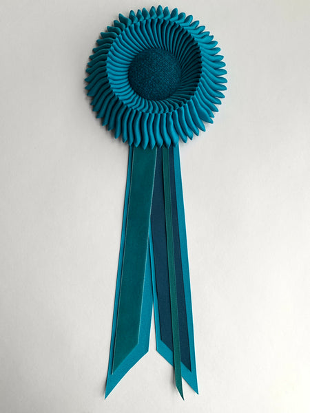 Small Shades of Turquoise Rosette