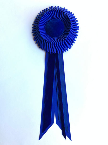 Small Shades of Electric Blue Rosette