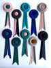 Small Shades of Electric Blue Rosette