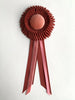 Mini Rust and Pink Rosette