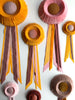 Medium Golden Yellow and Dusty Pink Rosette