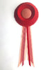 Large Red and Coral Rosette