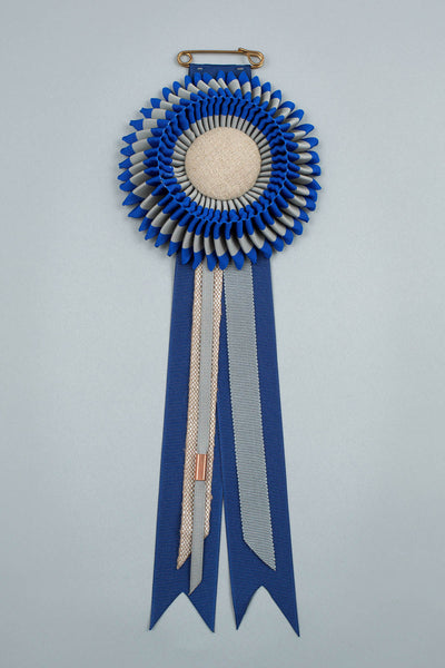 Blue & Grey Rosette