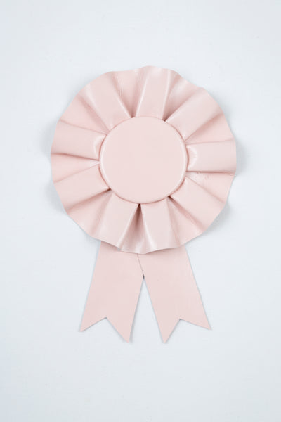 Small Pale Pink Leather Rosette