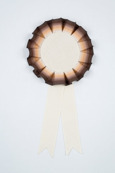 Small Ombré Brown Striped Rosette