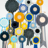 Small Yellow and Blue Rosette