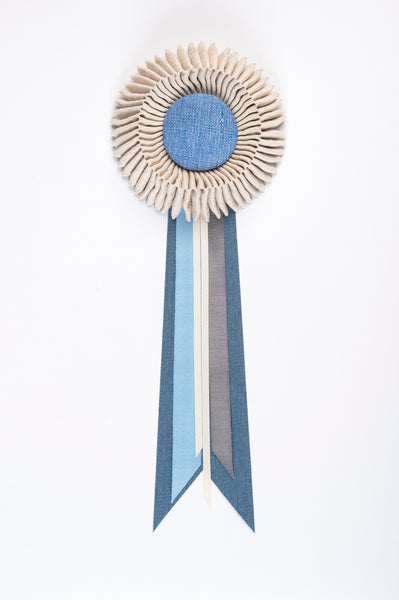 Small Linen Rosette